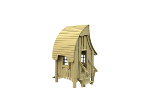 Игровой домик 1 с изогнутой крышей - фото - 1