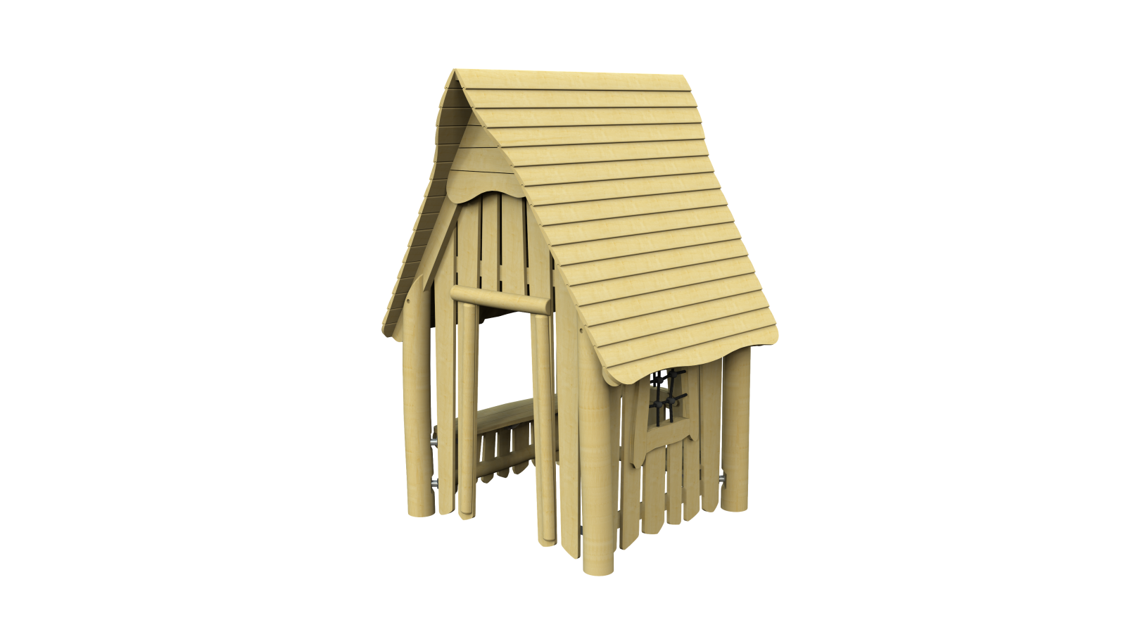 Игровой домик Сельский магазин с классической крышей - фото - 1