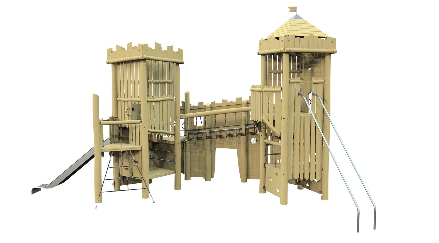Детский игровой комплекс Замок, средний - фото - 1